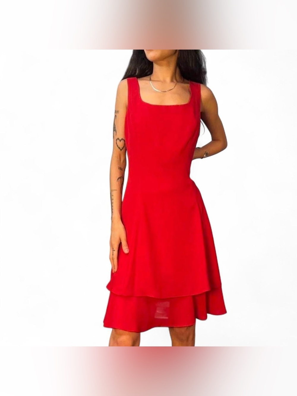 Vintage Red Cocktail Dress by Hampton Nites